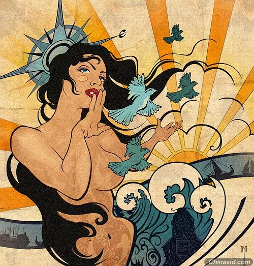 美国插画师Echo Chernik的作品