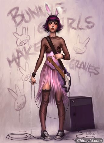 摇滚搞笑插画系列连赏