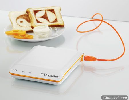 USB面包打印烤箱　烘焙爱心早餐