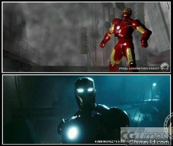 《钢铁侠》预告片制作前期与后期大对比