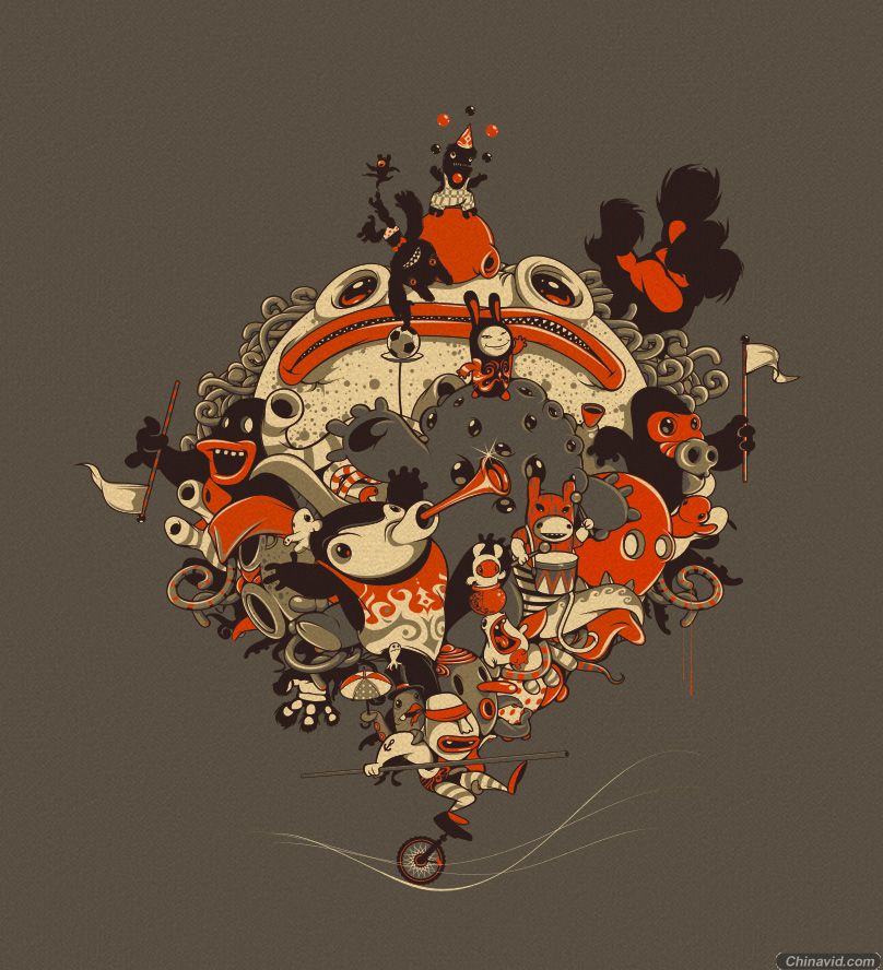插画设计 巴西插画 设计工作室 Estudio_Alice 缤纷色彩 
