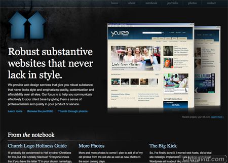 Beautiful Dark CSS Website Designs 09