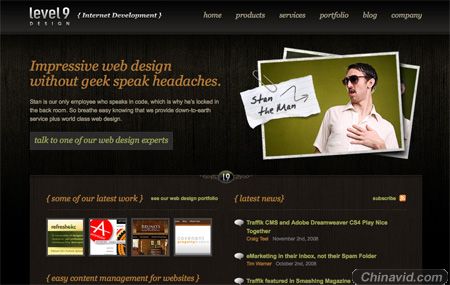 Beautiful Dark CSS Website Designs 35
