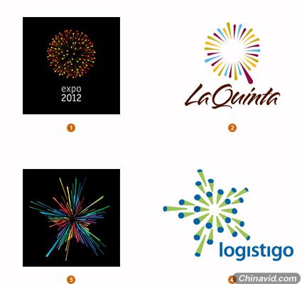 art logotrends burst Logolounge发布2010年logo设计趋势